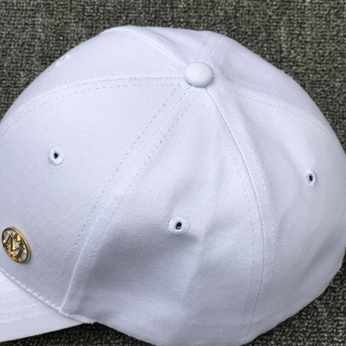Ladies' Versatile White Hat Unisex Solid Color Same Style Baseball Cap for Trendy People Outdoor Sunshade Hip-Hop Bucket Hat