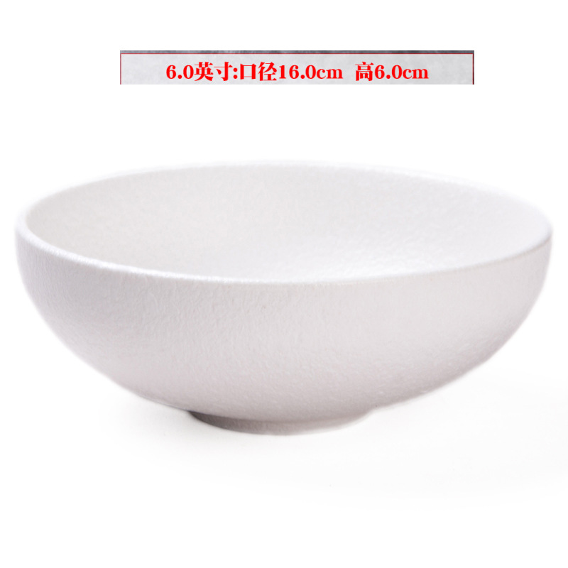 6 pulgadas tazón de cerámica ensalada sopa de fideos arroz tazón de comida ligera