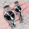 Steel watch for beloved suitable for men and women, calendar, Tungsten steel