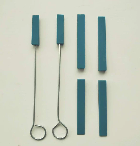 Blue 2-stop tuning fork + 4 long-stop tuning bars