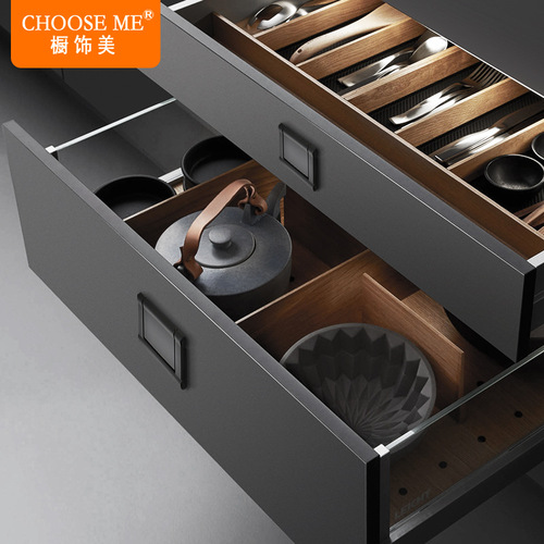 Factory direct supply of modern simple surface-mounted handles, bedside table flat-mounted concealed handles, zinc alloy kitchen cabinet handles