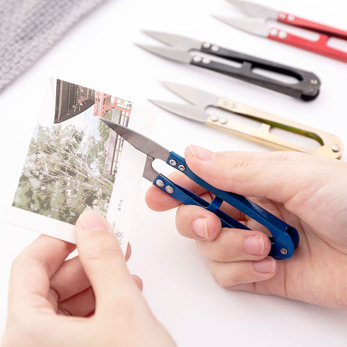 Mini Portable Courier Knife Stainless Steel Sewing Cap Handmade Small Scissors Home Use Cross-Stitch Thread Trimming Scissors