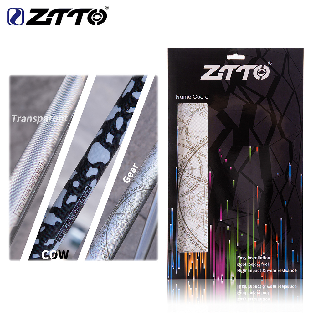 Parche de protección del marco de la bicicleta de montaña ZTTO Parche de película gruesa de la bicicleta de carretera Pegatina de protección impermeable antideslizante resistente al desgaste