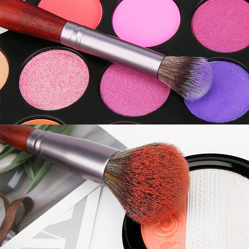 Double-sided face blush for contouring, soft brush, eye shadow