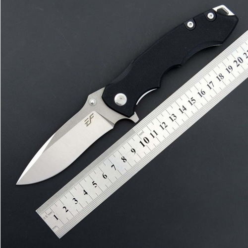 新品EF12折叠野营刀D2钢材刀片+G10手柄多色便捷EDC户外野营工具