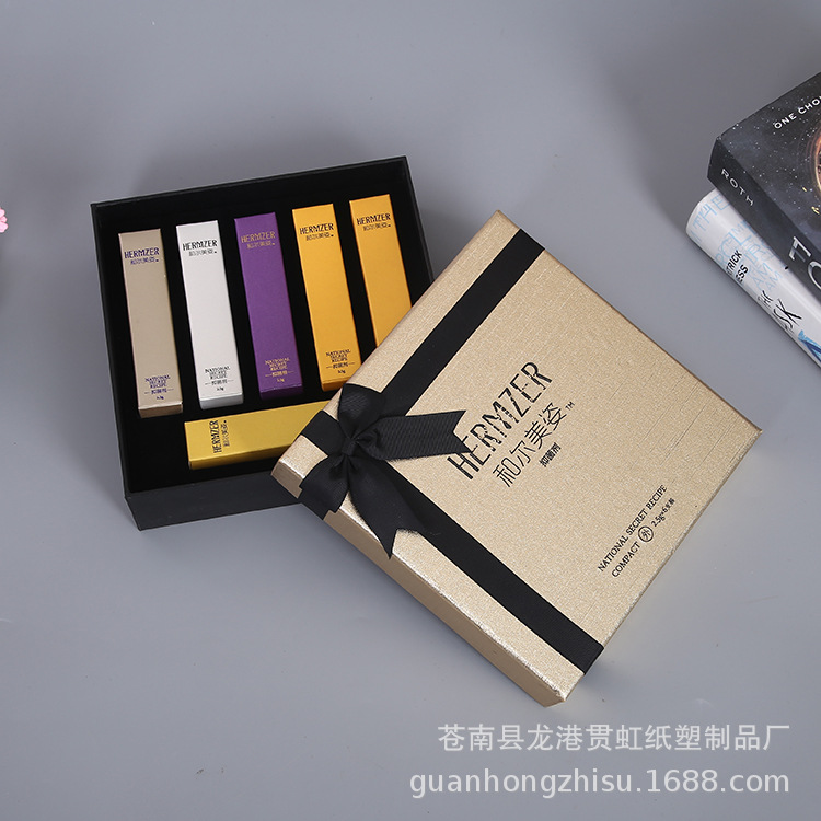 新款蝴蝶结包装盒 定 制包装彩盒定 做天地盖礼盒瓦楞纸盒生产批