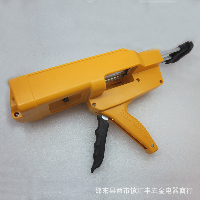 双组份美缝胶枪400ML瓷胶喷涂工具手动双管AB胶美缝压胶枪