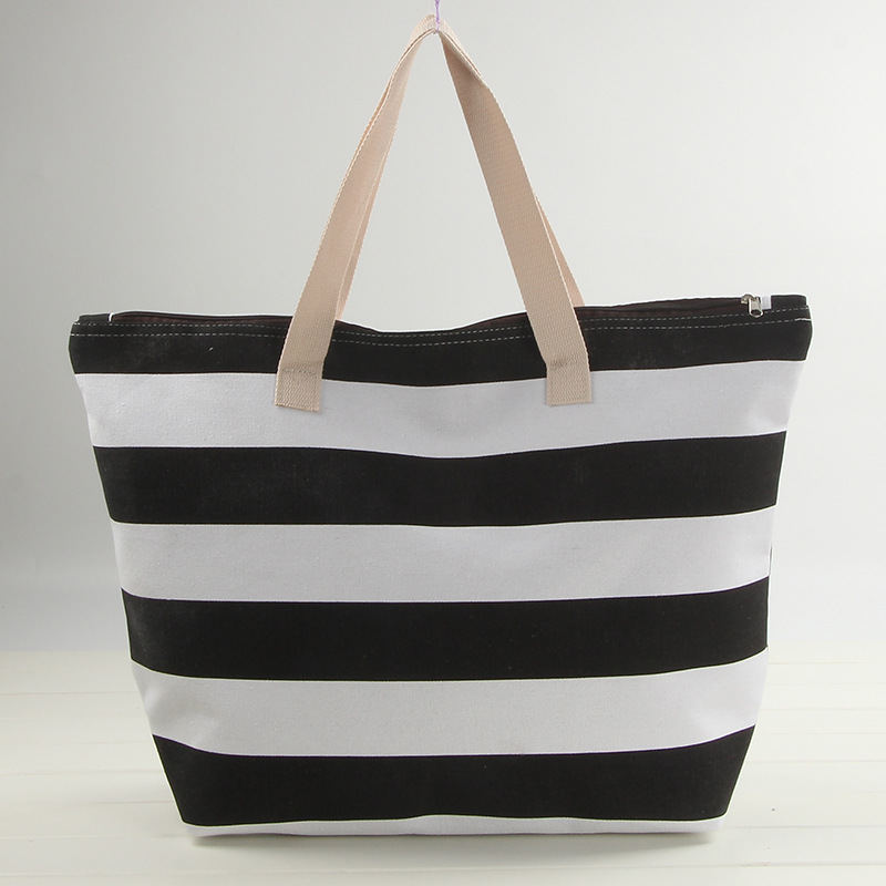 防水牛皮纸单肩包学生购物袋 百搭字母帆布手提包女包 防水帆布袋