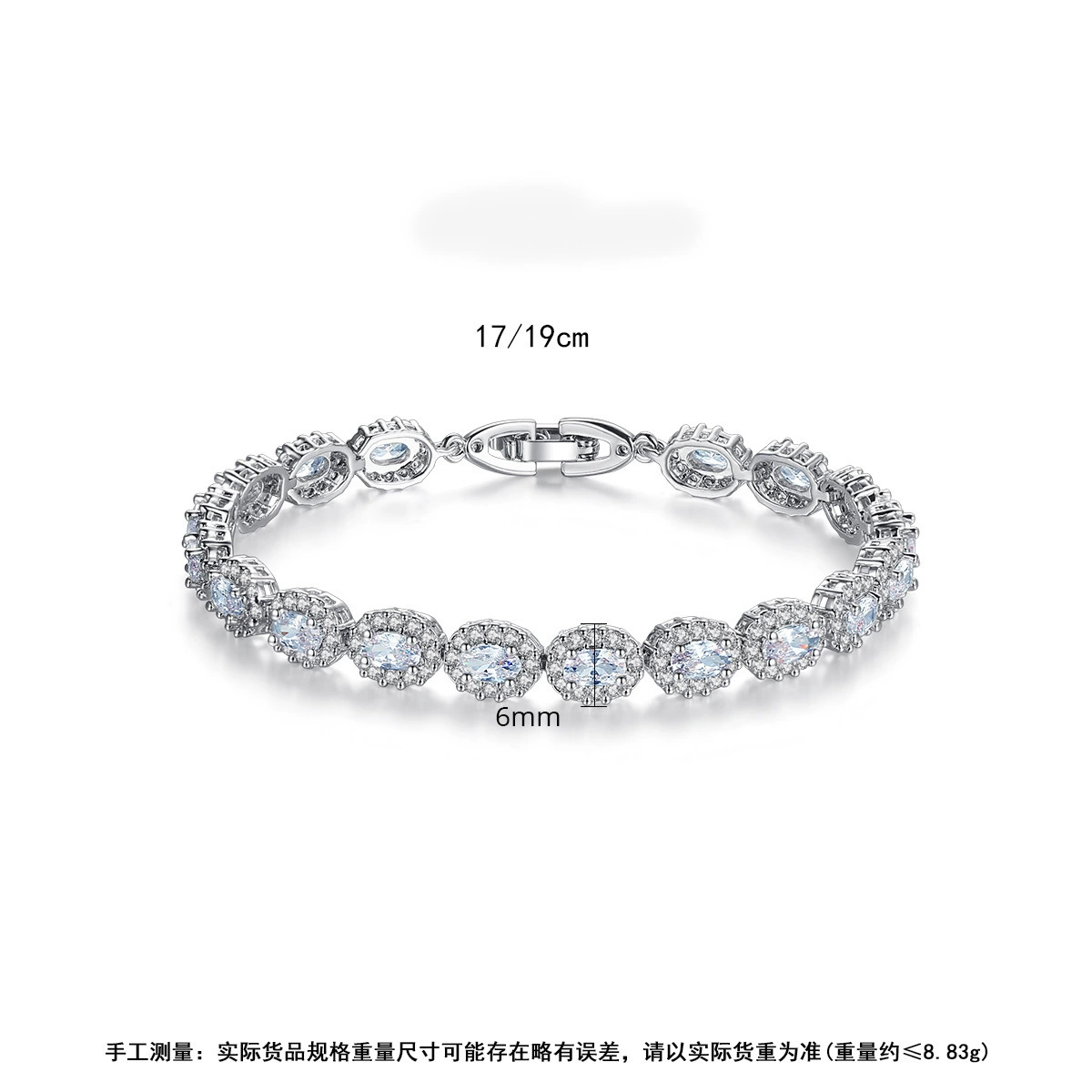Geometric diamond браслет с цирконами, ювелирные изделия, аксессуары, микроинкрустировка, оптом