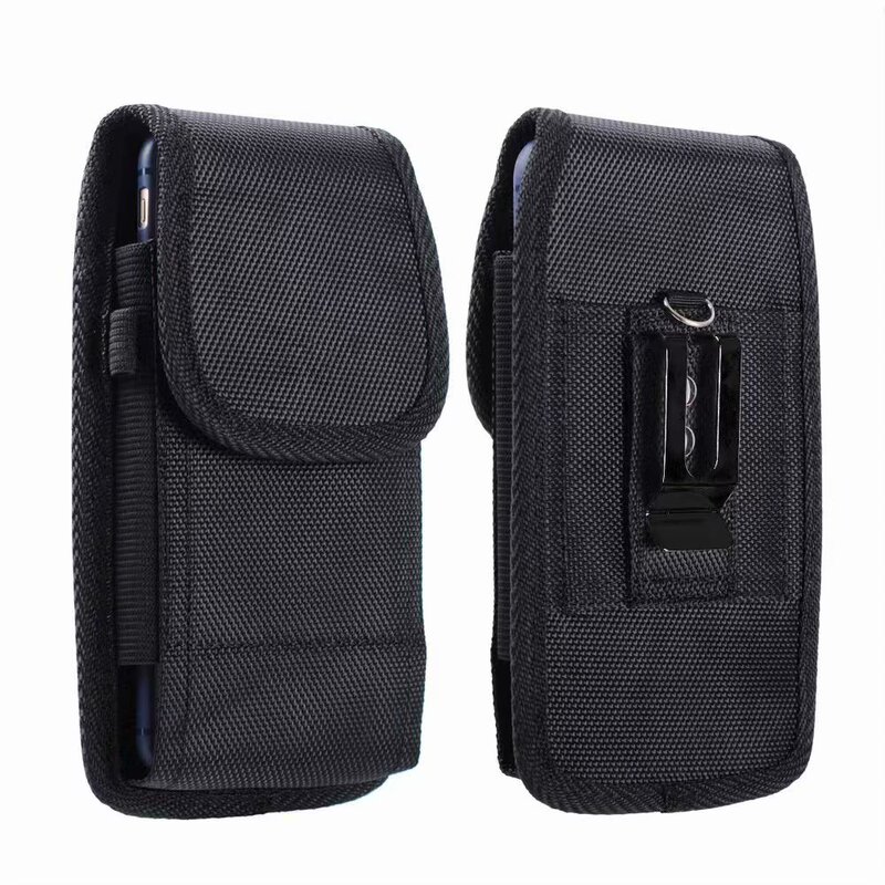 Universal for 17Promax Vertical Plus Leather Case 7/8 Oxford Cloth Nylon Fabric Belt-Wearing Phone Waist Bag