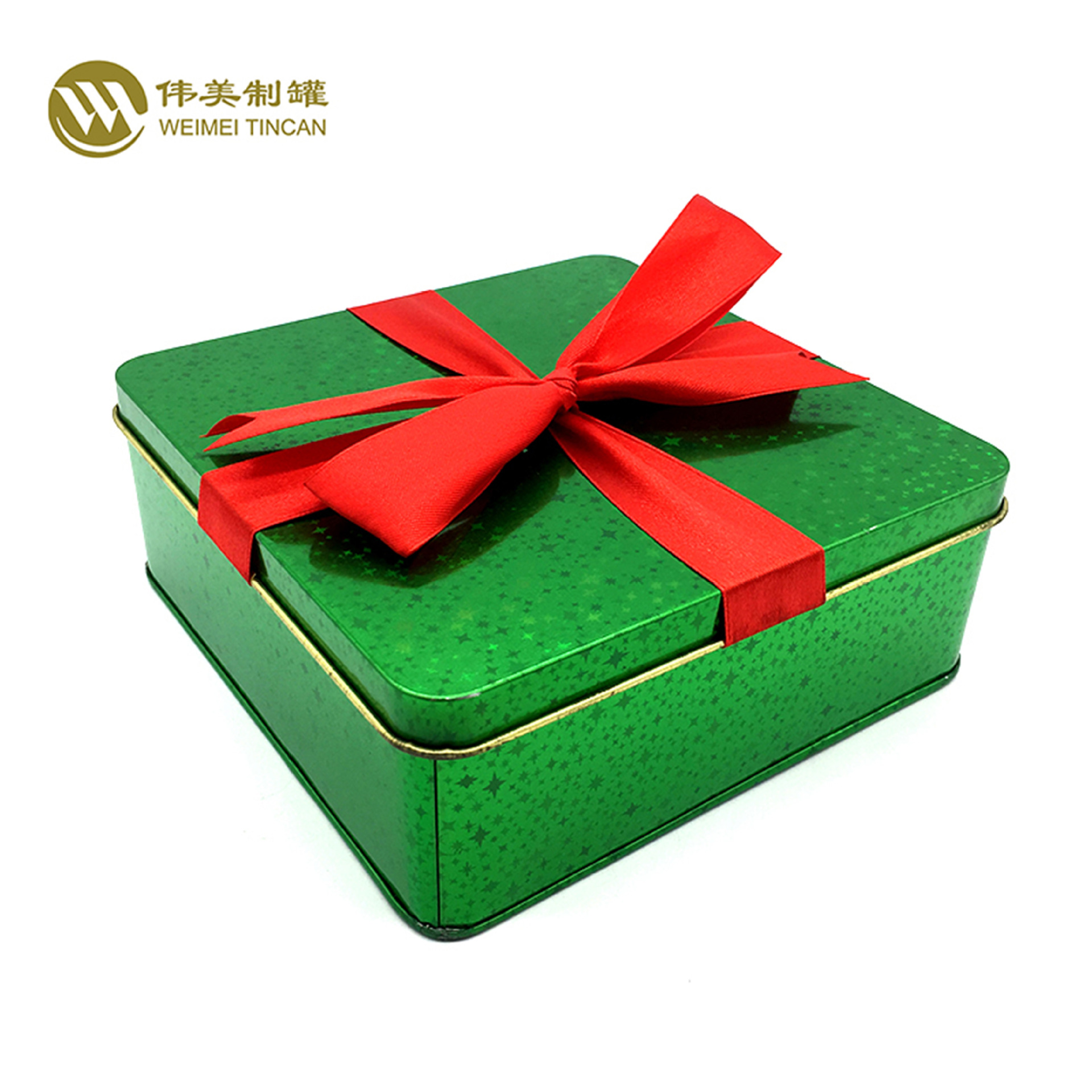 厂家供应148正方铁罐 正方形铁盒饼干铁盒糖果铁罐礼品铁盒