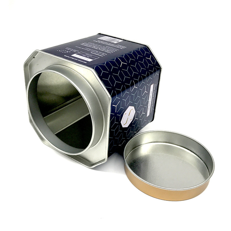 Lata Hexagonal Sellada para Té de Hojalata con Impresión Offset image 5