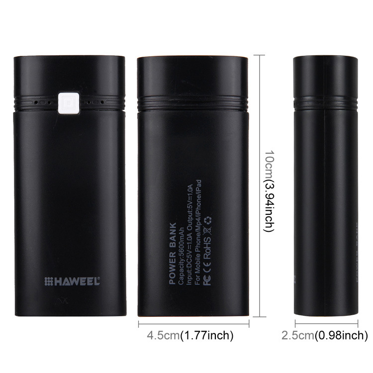 Transfronterizo 2-Sección 18650 caja de batería recargable DIY multi-función dual USB de carga del Tesoro pantalla LCD caja de energía móvil