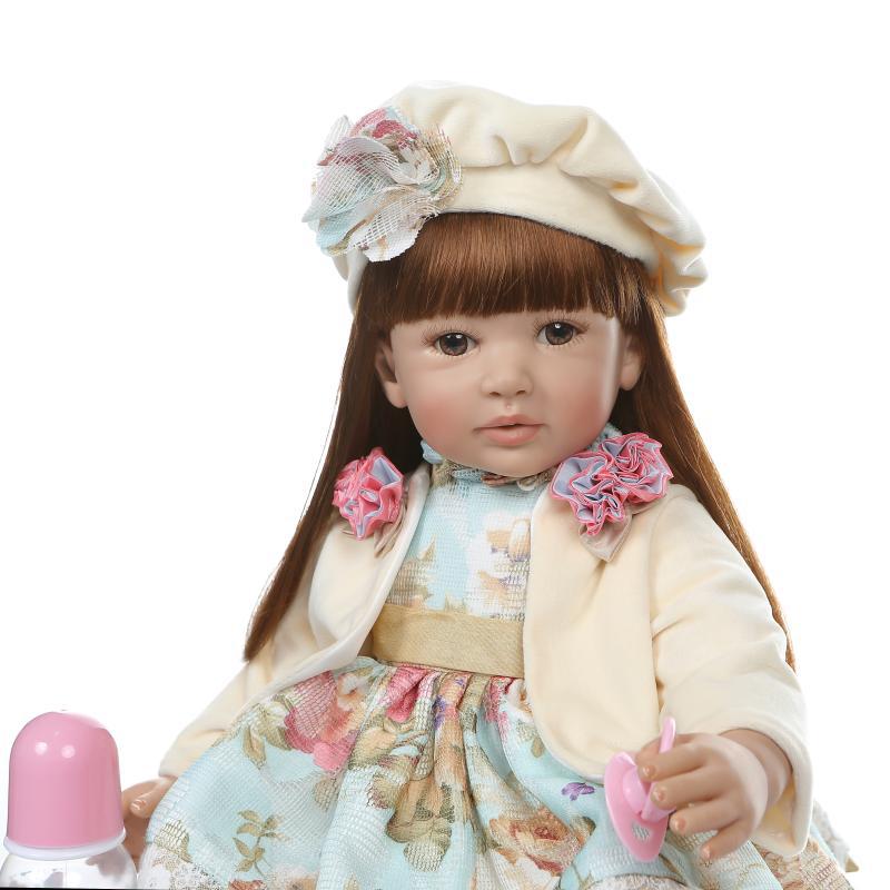 Renacer niño simulación niña Rapunzel muñeca jugar casa juguete en stock tiro real