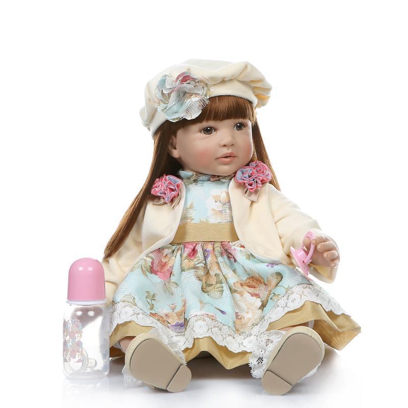 Renacer niño simulación niña Rapunzel muñeca jugar casa juguete en stock tiro real
