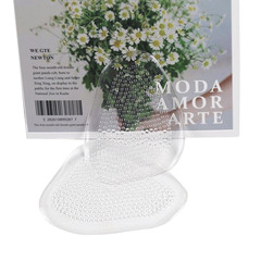 Red Card Transparent Gel Half Insole, Gel Forefoot Pad, Women's Half-Size Height-Increasing Heel Pad with Non-Slip & Pressure-Relief Features