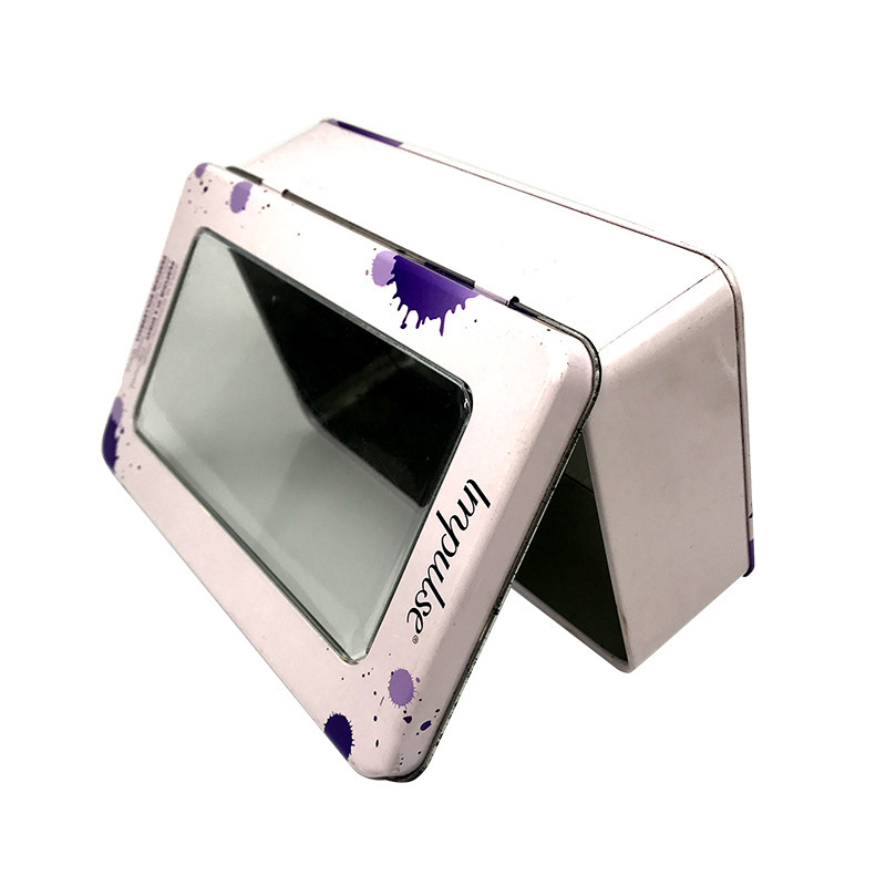 Caja Rectangular para Empaque de Hojalata con Ventana de PVC para Productos Electrónicos