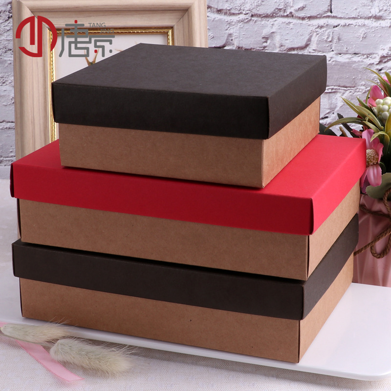 Baking Package 4 6-grain Moon Cake Gift Box Egg Yolk Cake Biscuit Egg Cake Package Gift Box Happy Box