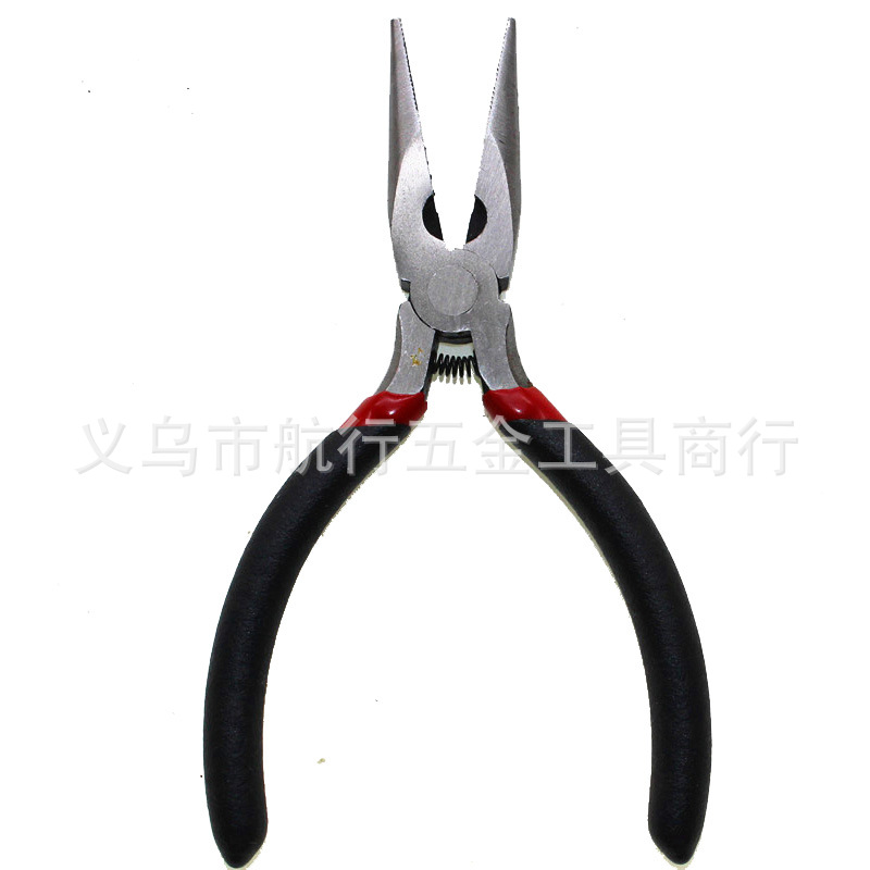 批发5寸锻打迷你加工珠宝钳DIY手动尖嘴钳串珠剪切断线弹簧小钳子