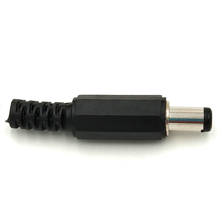DC DC power plug DC005 male 5.5*2.1/5.5*2.5mm wire type DC male plug