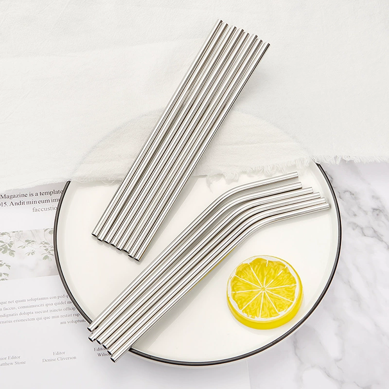 304 из нержавеющей стали небольшой соломенный диаметр 5 мм титановым покрытием Цвет Творческий напиток чай с молоком кофе металлический соломенный костюм