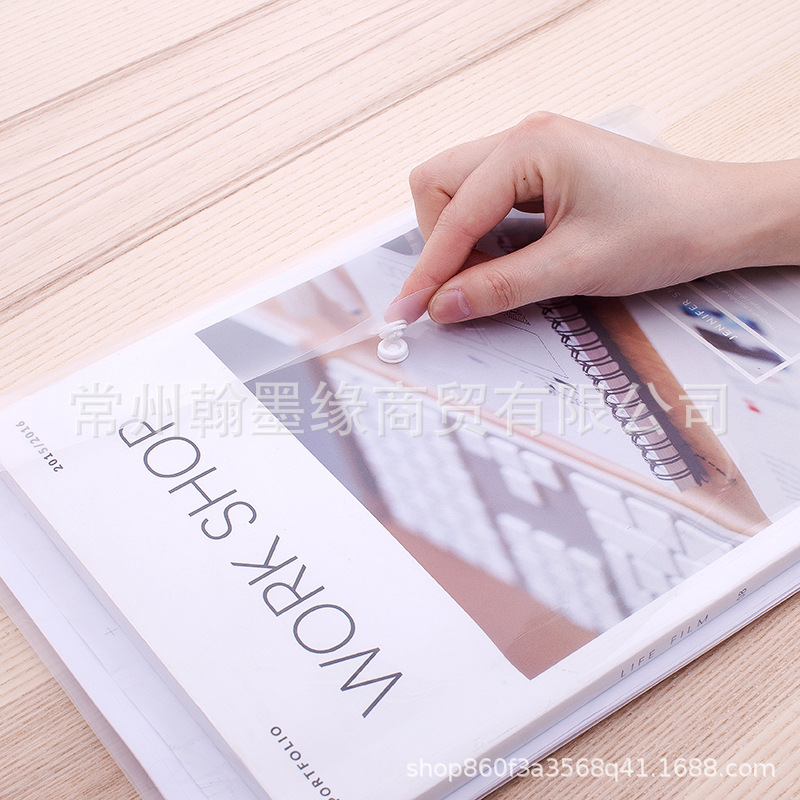 (2개) 델리 8308 파일 가방 투명 A4 플라스틱 학생 테스트 종이 파일 가방 정보 가방 사무용품 도매