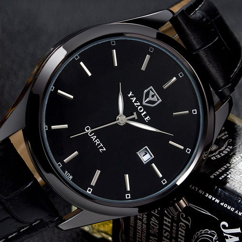 YAZOLE308 fashion watch men's waterproof luminous calendar quartz watch men's watch manufacturer drop shipping