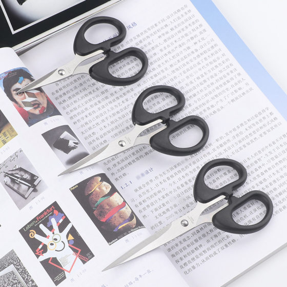 Spot student DIY handmade paper cutter children's safety small scissors stainless steel multi-purpose office household scissors