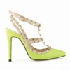 302-5 fluorescent green patent leather