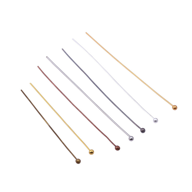 Diy ball pin accessories wholesale multi-size optional copper ball pin multi-purpose pin beaded material Diy ball pin accessories wholesale multi-size optional copper ball pin multi-purpose pin beaded material