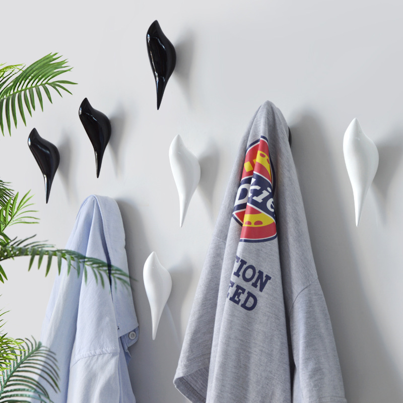 Simple moderno creativo pájaro gancho decorativo pared dormitorio sala de estar puerta colgando ropa gancho tienda de ropa restaurante solo gancho