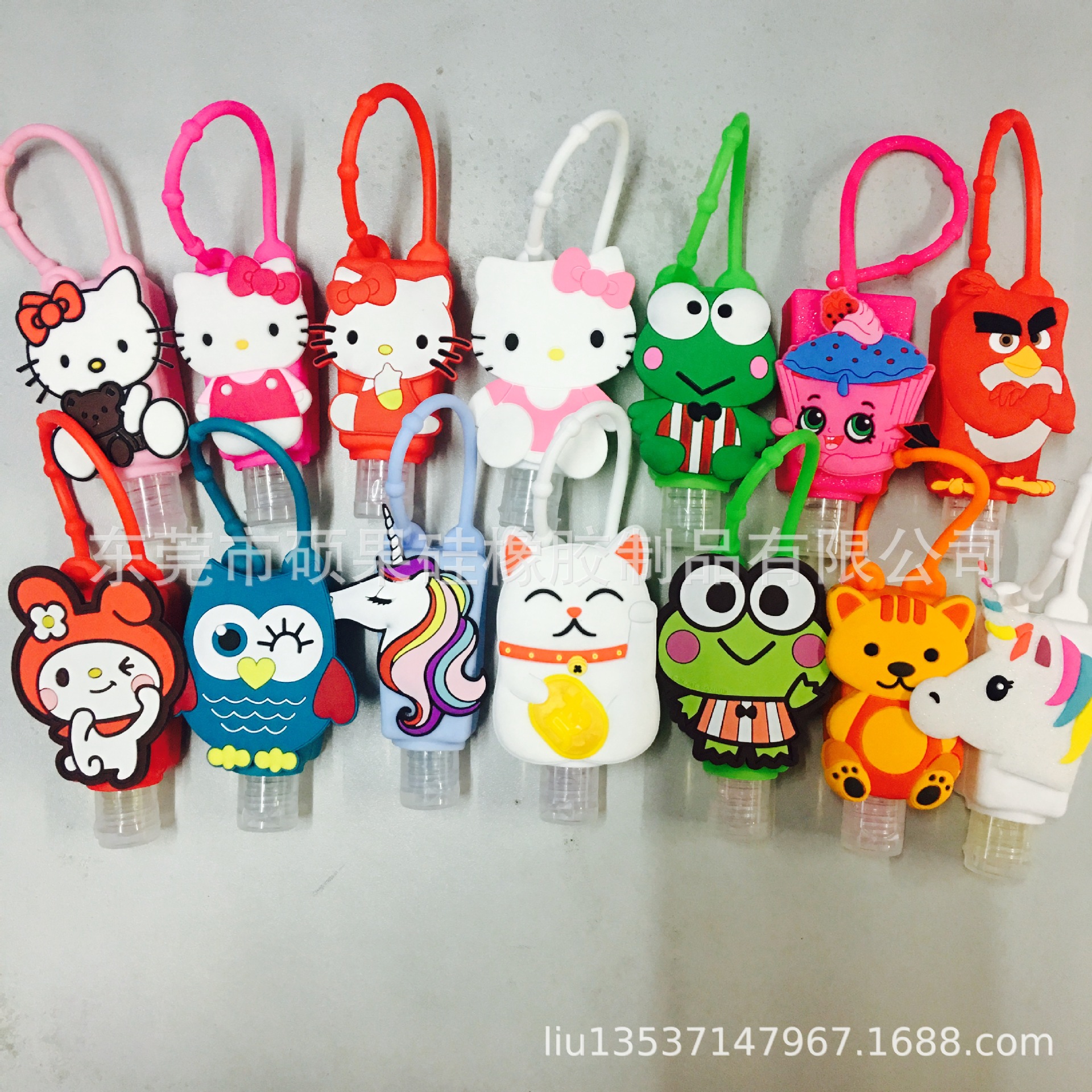 30ml滴胶PVC卡通洗手液硅胶瓶套60ml可优惠环保