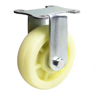6-inch white nylon universal caster trolley wheel 4-inch 5-inch 8-inch thickened directional flat wheel heavy-duty wheel