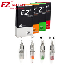 EZ纹身一体针 常规圆针RL收口 散口RS 直排针M1 弧排针M1C 20支