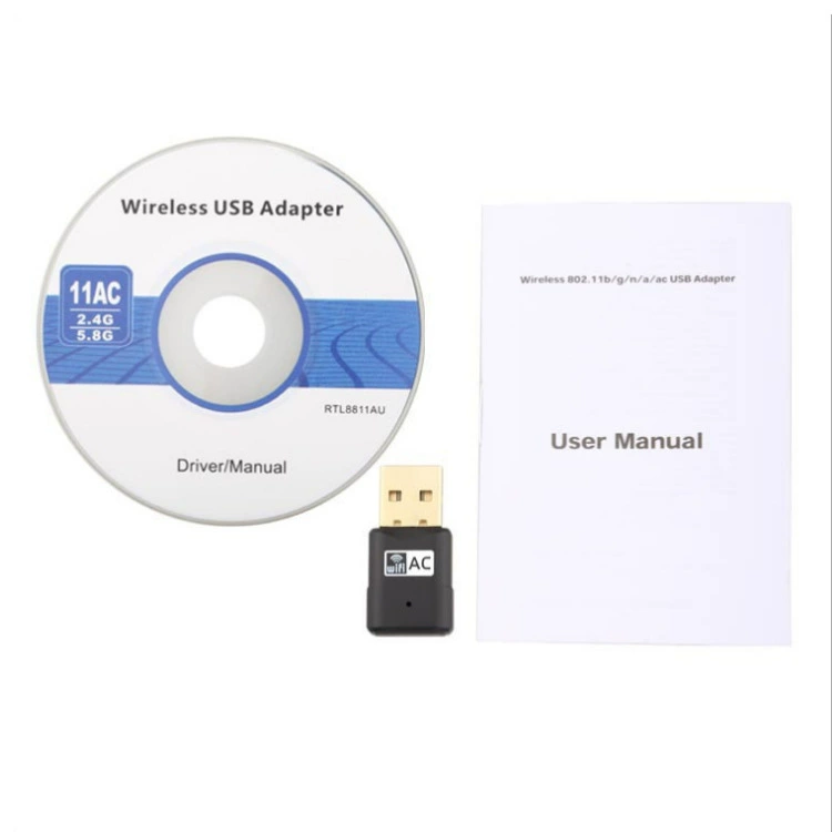 [Двухдиапазонная USB беспроводная карта ac600M2.4G/5.8G мини Wi-Fi приемник двухдиапазонный высокоскоростной]