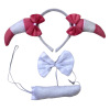 Children's set, props, hair accessory, bow tie, 3 piece set