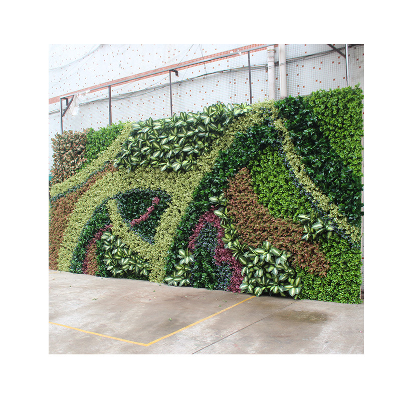 Pared de planta simulada, planta verde, decoración de pared, césped, pared de fondo, interior verde artificial, puerta de hierba falsa, red neta