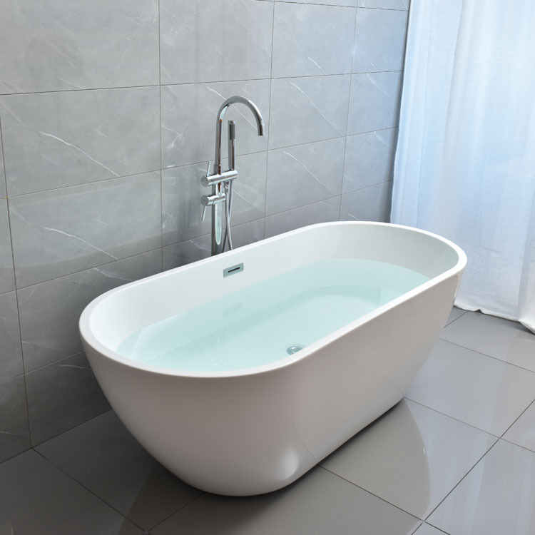 Acrylic Independent Oval Egg-shaped Hotel Homestay Project Adult Household 1 M 5 Bathtub 1 m 7 Bathtub