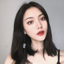 速卖通新品假发女外贸时尚中分中长直发气质修脸化纤头套一件代发