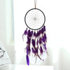 Indian -style Dream Catcher Network White Purple Feather Mixing Dreamcatcher Decoration Gourdo Tripstarium