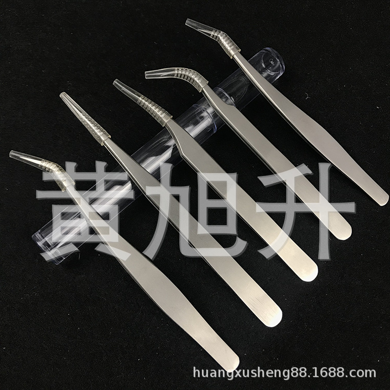 嫁接睫毛专用金羽镊夹/海豚镊夹/直镊/弯镊种植假睫毛开花镊子