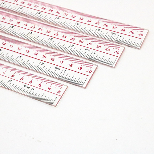 Little Angel Plexiglas Ruler 20 30 40CM/Transparent Ruler Measuring Tools Office Supplies