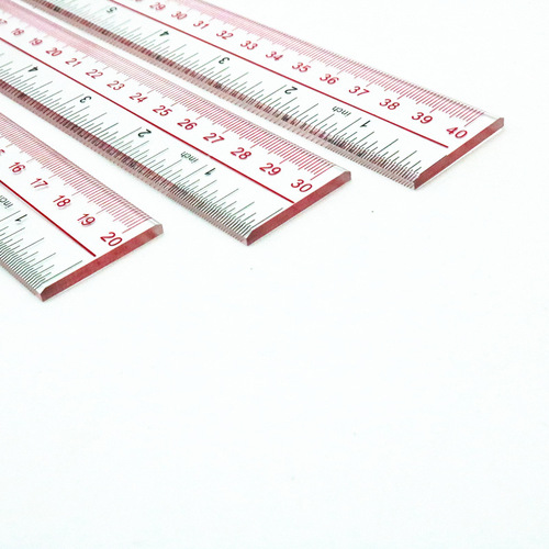 Little Angel Plexiglas Ruler 20 30 40CM/Transparent Ruler Measuring Tools Office Supplies