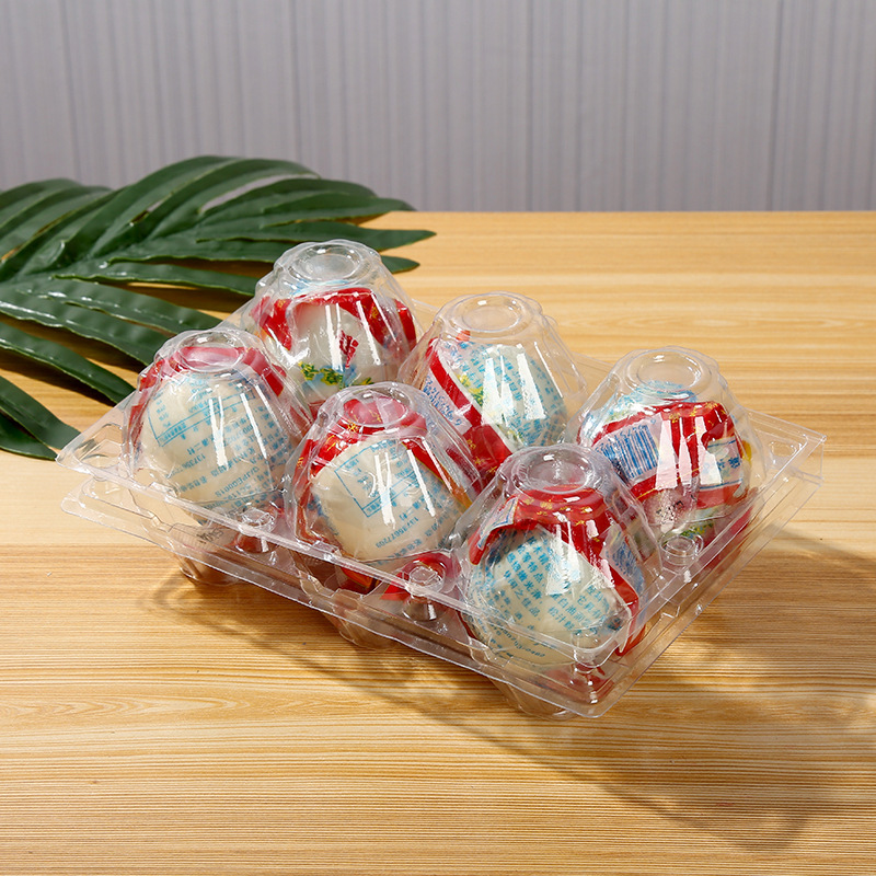 6枚鸭蛋托塑料包装盒透明鸭蛋塑料盒Pet包装盒吸塑包装批发