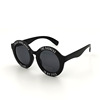 New circular round frame sunglasses CE red sunglasses large frame glasses sunglasses foreign trade FDA Amazon
