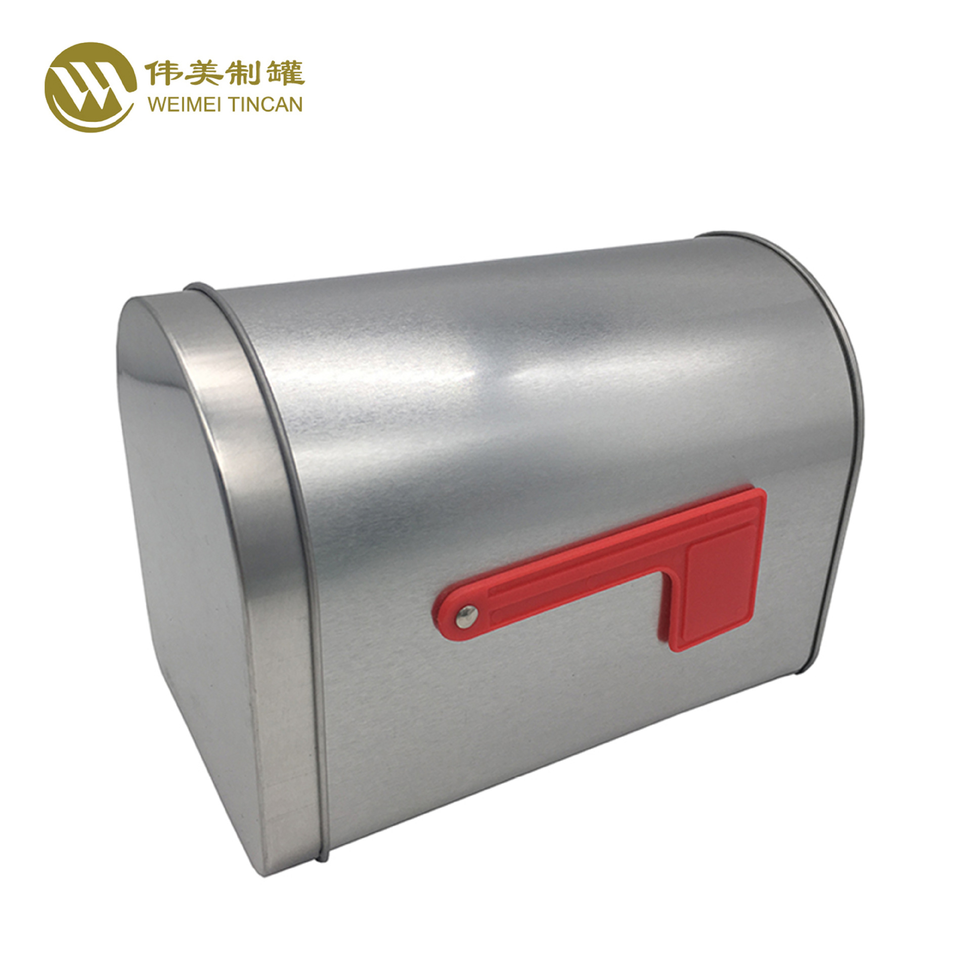 马口铁圣诞邮筒铁盒 礼品邮筒罐 信箱铁罐 马口铁邮箱圣诞罐