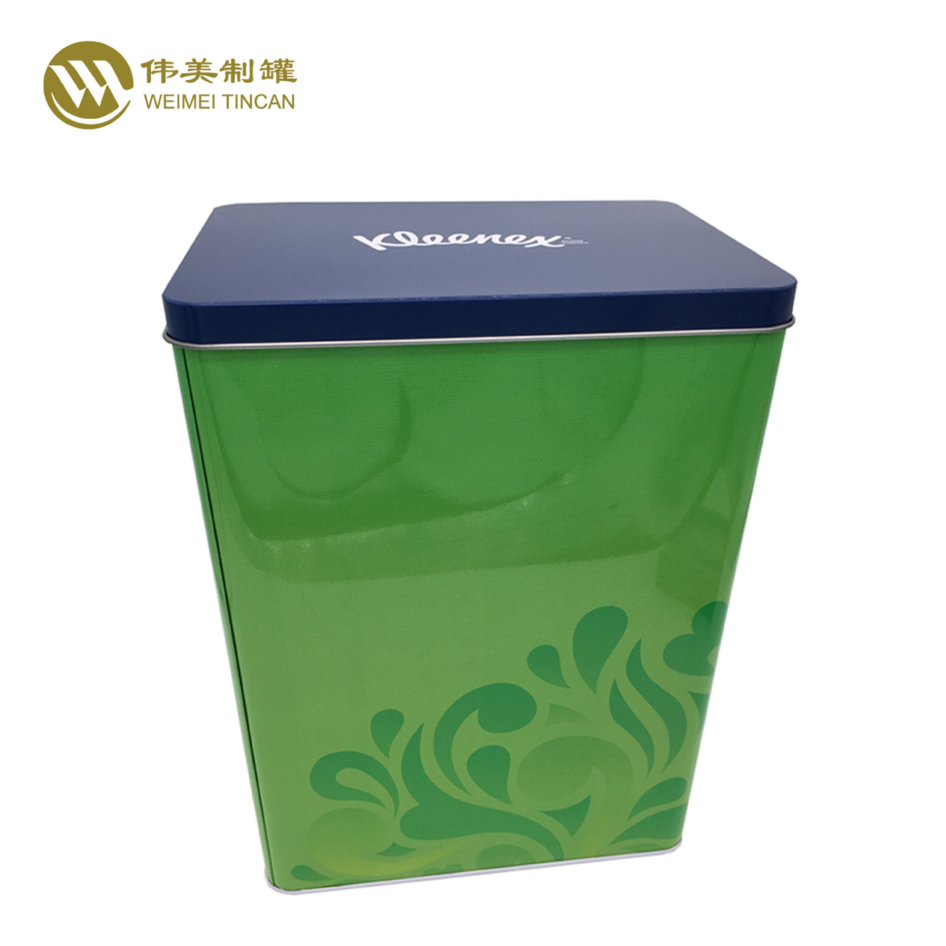 马口铁金属罐大号方形食品罐 马口铁长方形收纳罐 马口铁长方罐