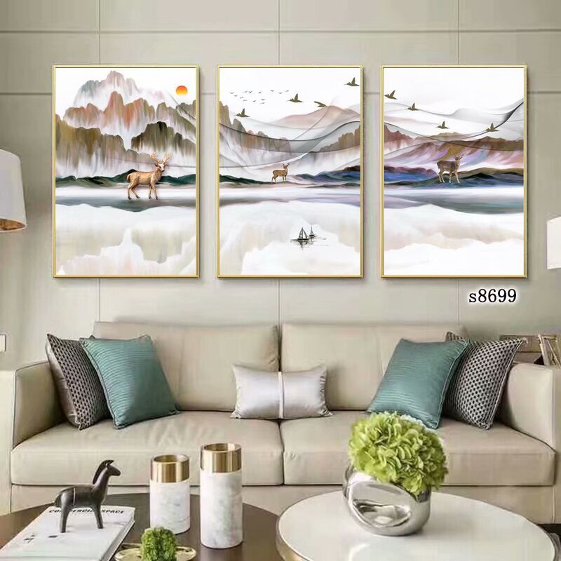 Factory recommended direct selling 50*70 canvas frame frameless frameless painting with good quality and affordable price