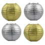 粉金色婚庆手工银色纸灯笼