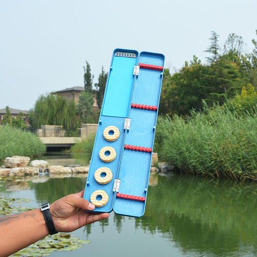 Plastic main line blue three-in-one drift box 450 520 multi-purpose box fishing gear three-in-one multi-purpose box for outdoor fishing